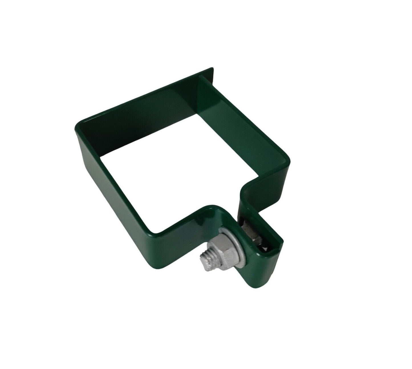 Endschelle 80x80mm Zaunschelle für Zaunpfosten Befestigung Gittermattenzaun grün