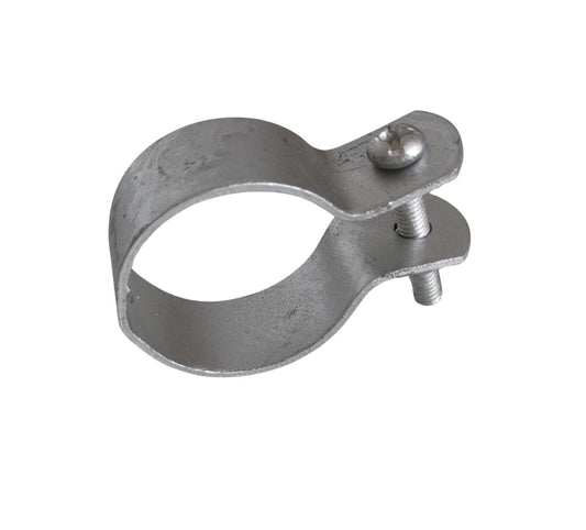 38mm Zaunschelle Pfostenschelle Strebenschelle Befestigungsschelle Schelle silber