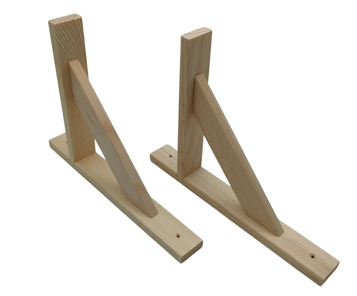 Regalträger Set aus Holz Regalhalter Regalwinkel Wandregal Winkel Konsole 230mm