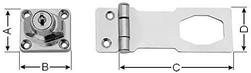 Abschließbare Überfalle Hegapro Zeichnung