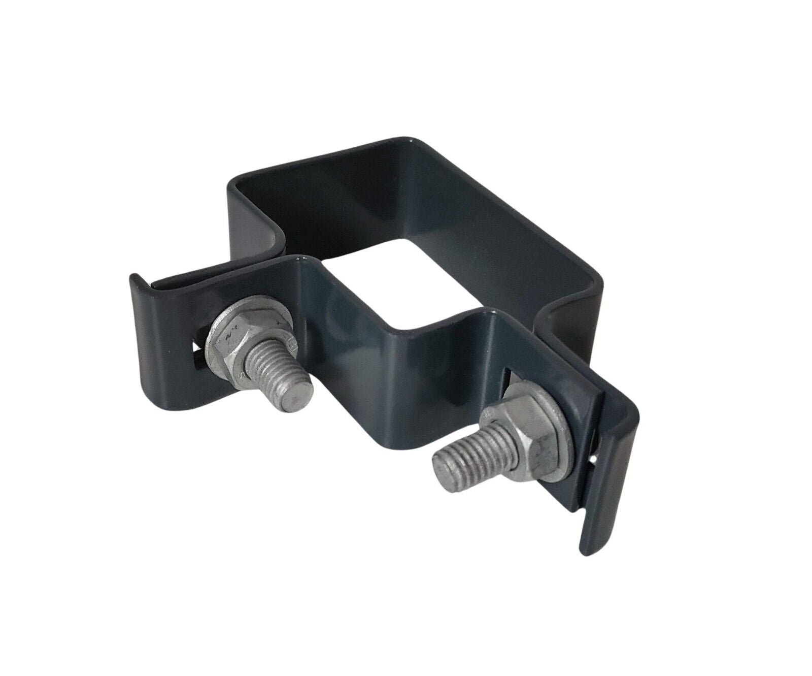 Eckschelle 60x40mm Zaunschelle für Zaunpfosten Befestigung Gittermattenzaun anthrazit 2