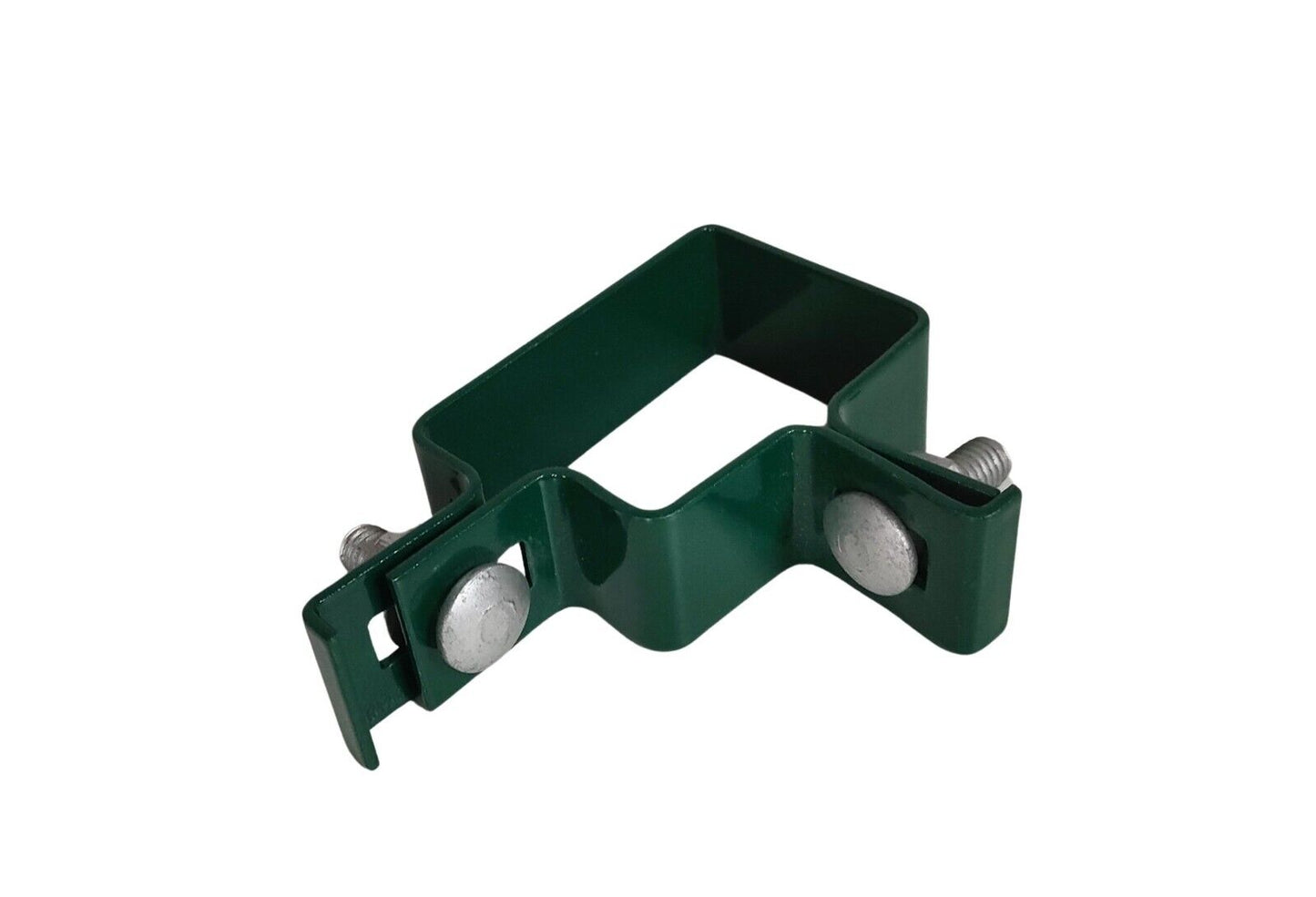 Eckschelle 60x40mm Zaunschelle für Zaunpfosten Befestigung Gittermattenzaun grün