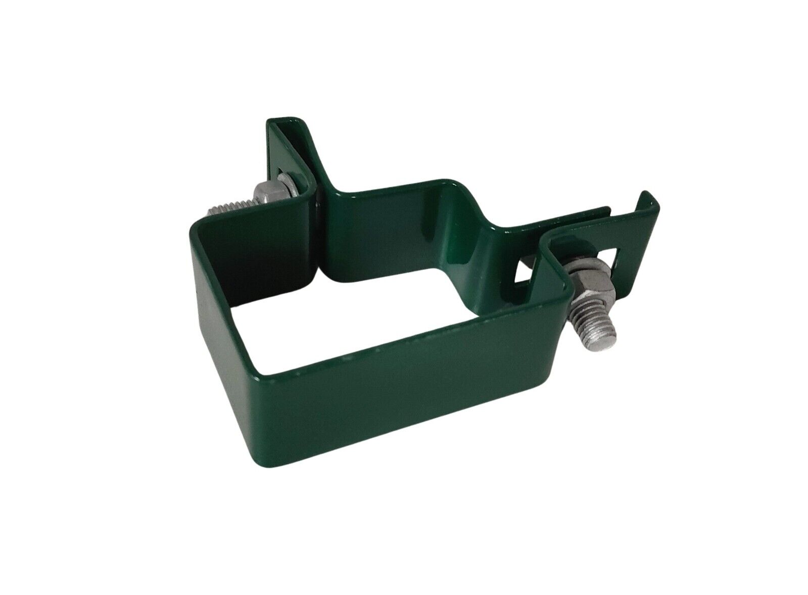 Eckschelle 60x40mm Zaunschelle für Zaunpfosten Befestigung Gittermattenzaun grün 2