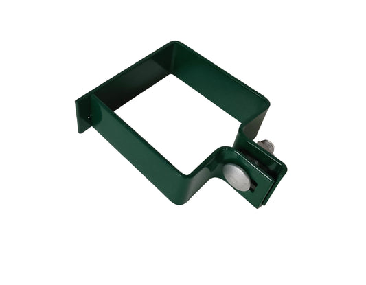 Endschelle 80x80mm Zaunschelle für Zaunpfosten Befestigung Gittermattenzaun grün