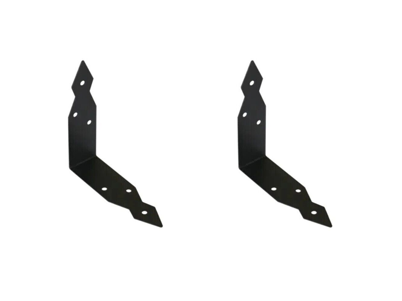 Möbelwinkel Antik Anschraubwinkel Eckwinkel schwarz Set