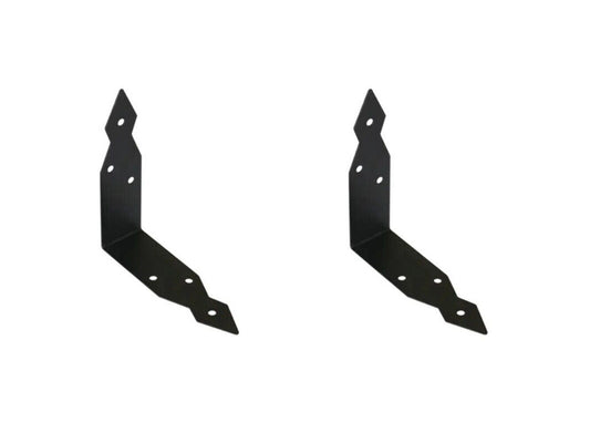 Möbelwinkel Antik Anschraubwinkel Eckwinkel schwarz Set