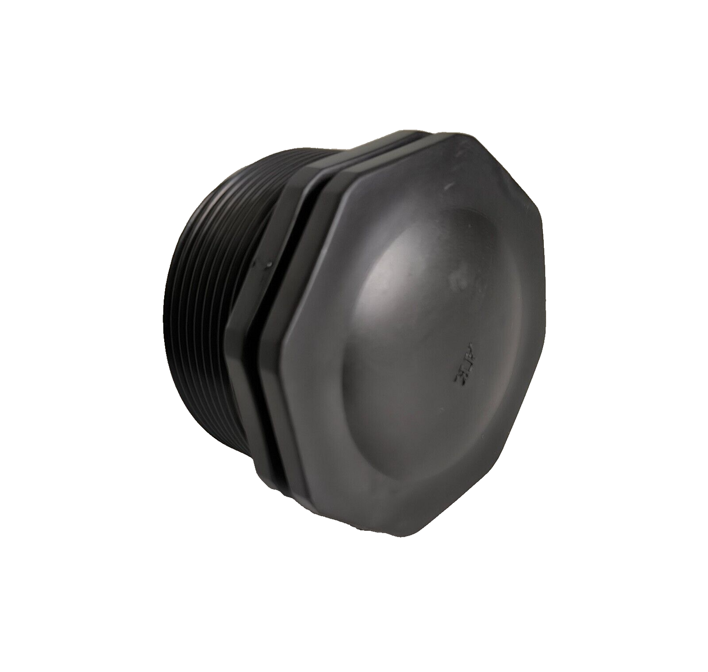 PP Gewindefitting Stopfen Gewindestopfen Schwarz PN10 Fittings AG 2 Zoll 2 