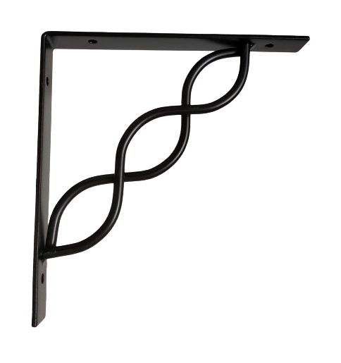 Regalträger Regalhalter Regalwinkel Wandregal Winkel Konsole Retro schwarz