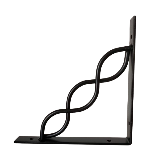 Regalträger Regalhalter Regalwinkel Wandregal Winkel Konsole Retro schwarz 2
