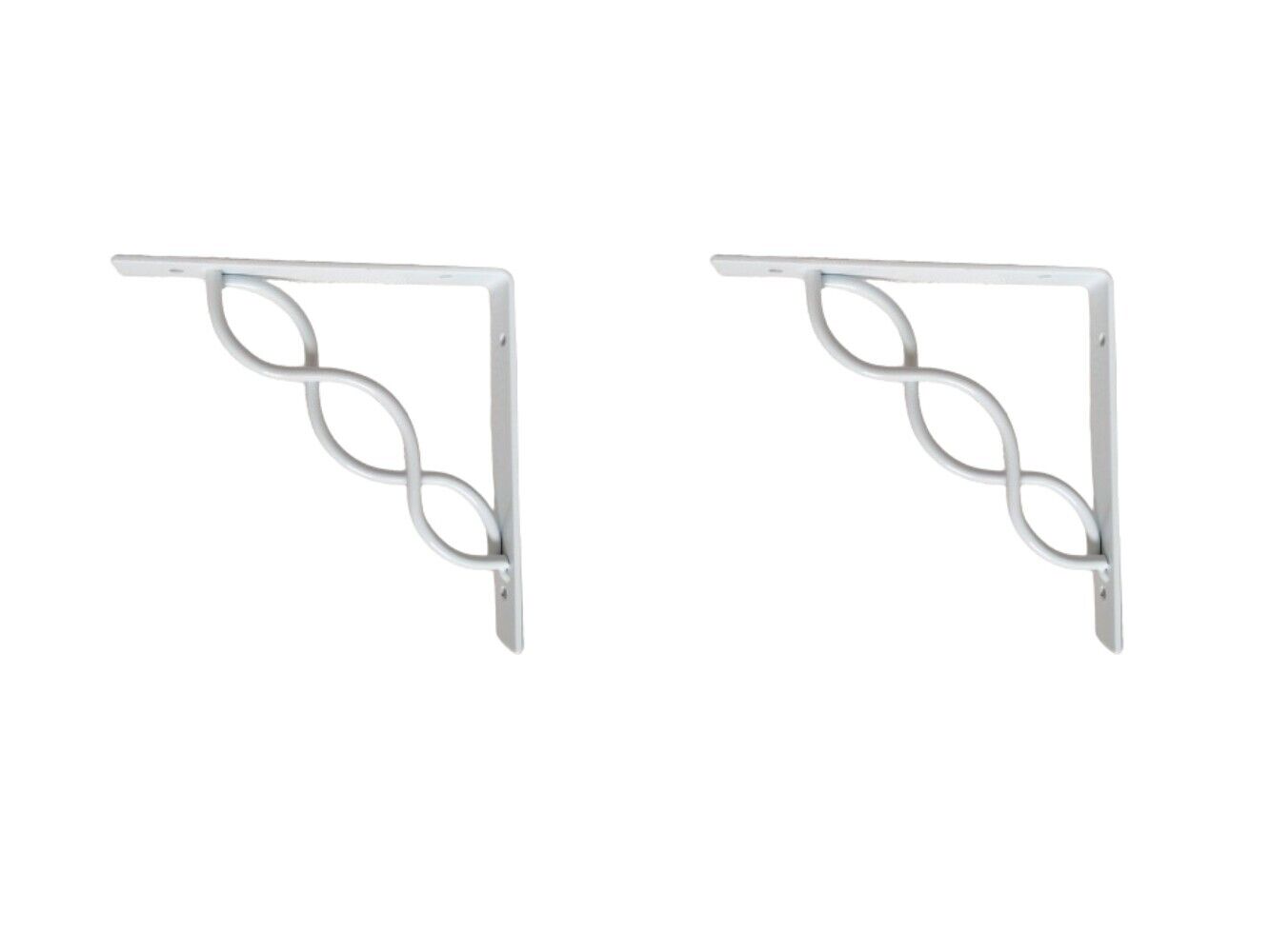 Regalträger Set Regalhalter Regalwinkel Wandregal Winkel Konsole Retro weiß Hegapro
