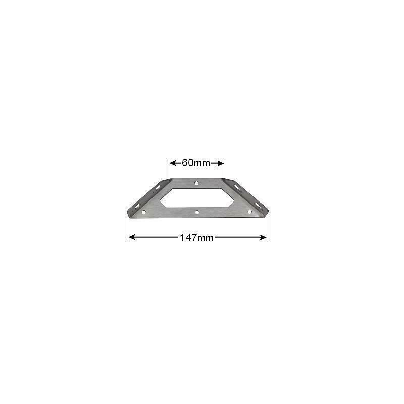 Edelstahl Winkelverbinder Bettverbinder Eckwinkel Verbinder 4 Stück 60x147mm