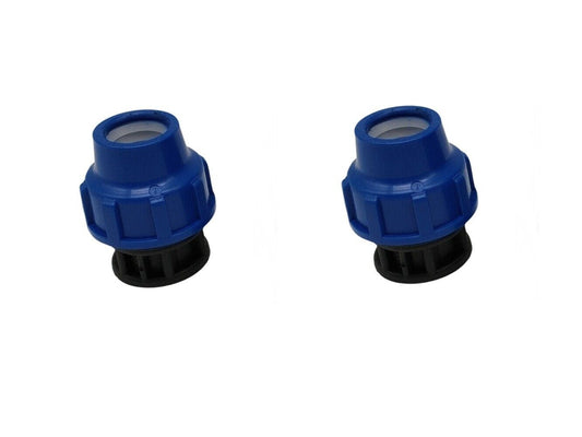 PP Endstück 20mm Blau PN16 Klemmfitting Endkappe DVGW Wasserleitung 2 Stück