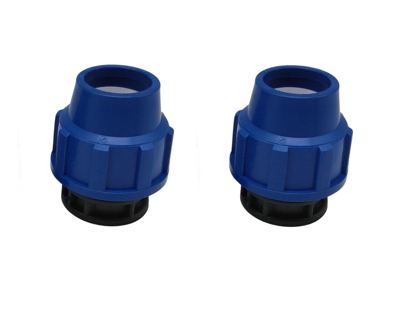 PP Endstück 32mm Blau PN16 Klemmfitting Endkappe DVGW Wasserleitung 2 Stück