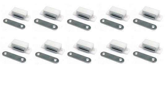 Magnetschnäpper Möbelmagnet Schnäpper push up Magnet weiß 10 Stück