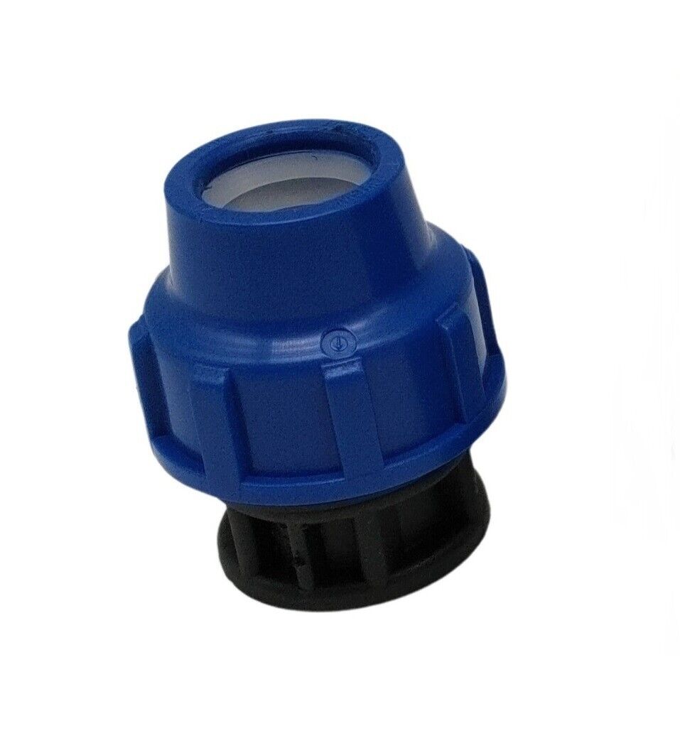 PP Endstück 20mm Blau PN16 Klemmfitting Endkappe DVGW Wasserleitung 2 Stück