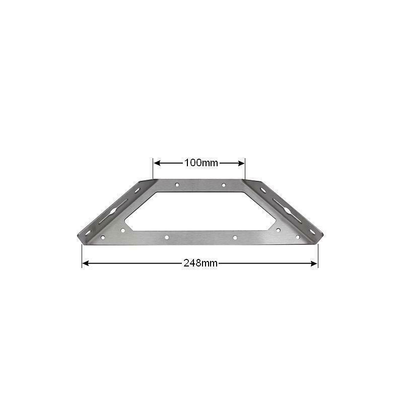 Edelstahl Winkelverbinder Bettverbinder Eckwinkel Verbinder 4 Stück 100x248mm