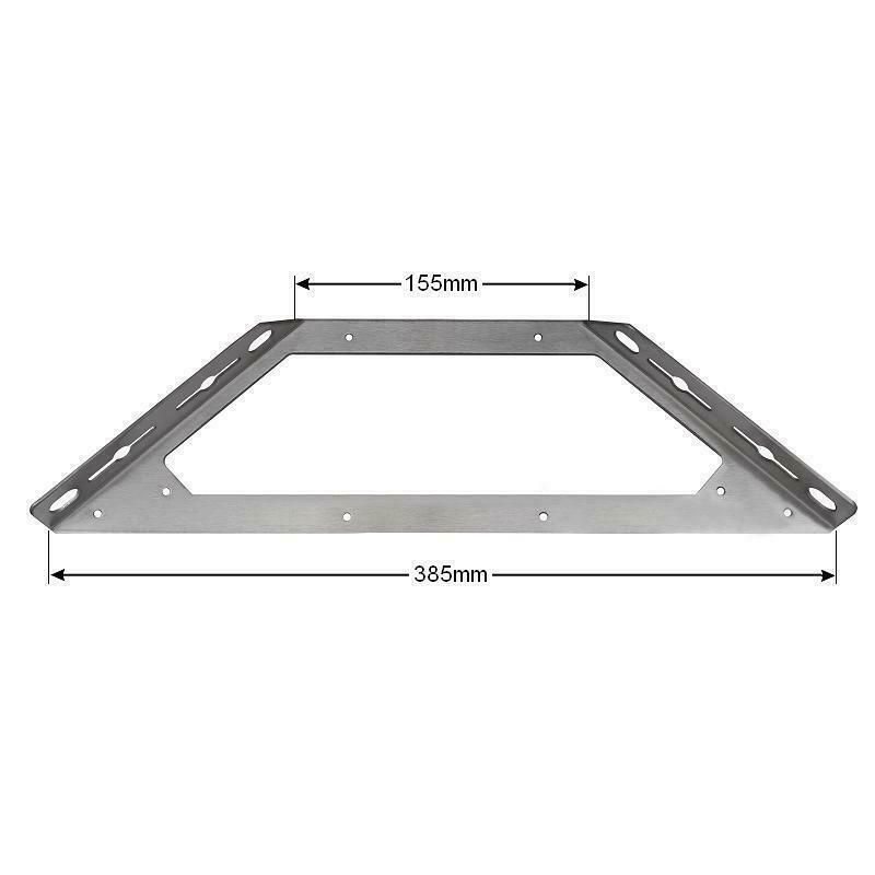 Edelstahl Winkelverbinder Bettverbinder Eckwinkel Verbinder 4 Stück 155x385mm