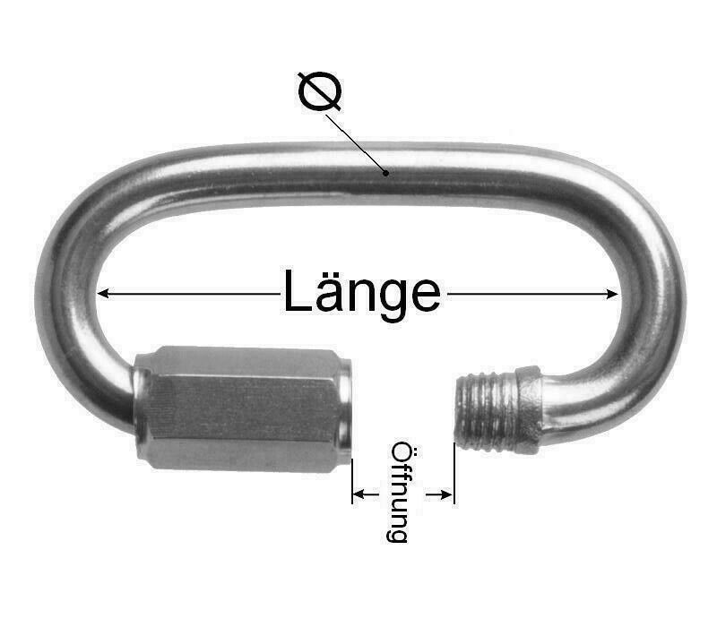 Kettenverbinder Kettenverschluss Schraubverbinder Zeichnung Hegapro