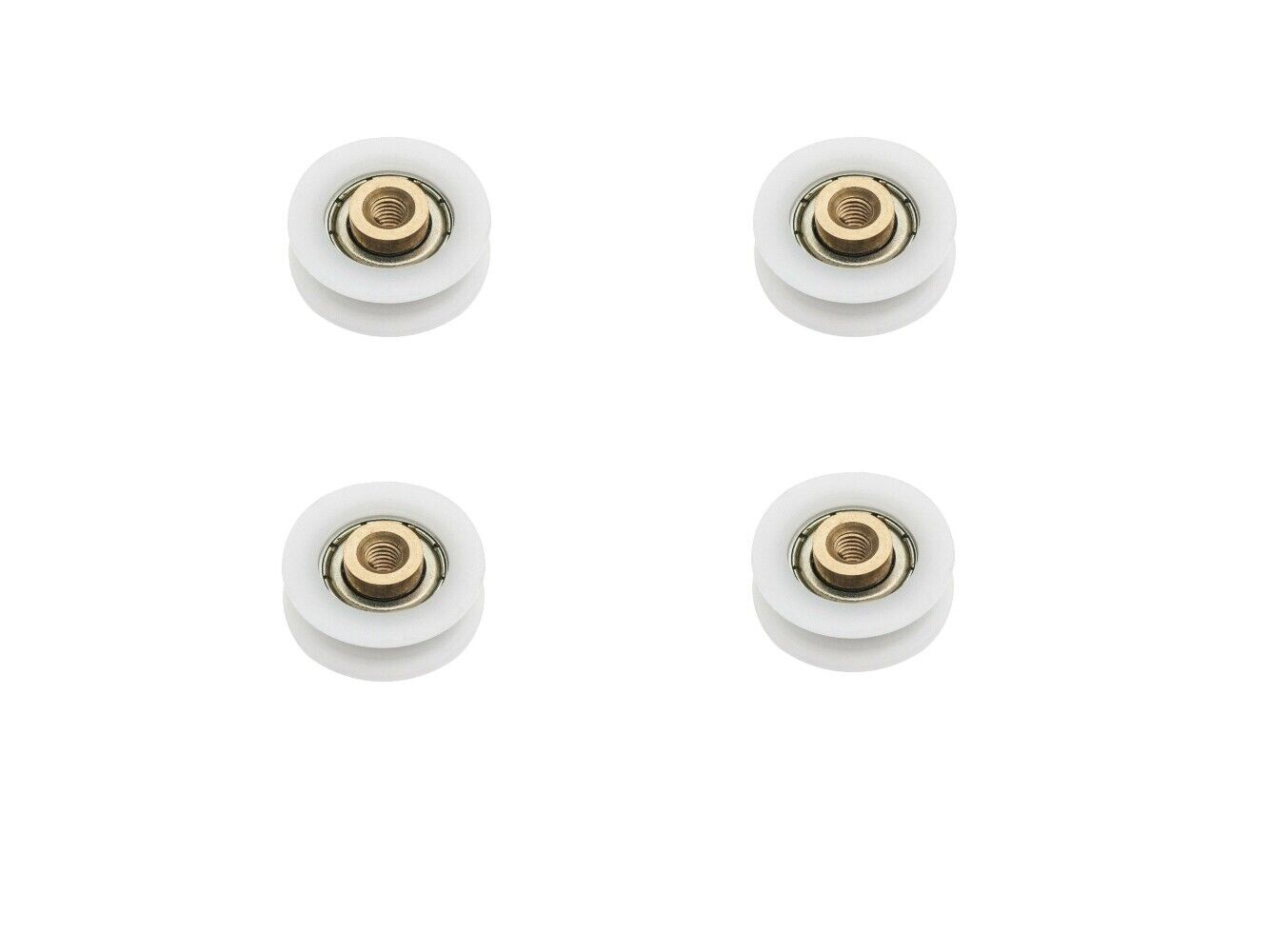 Laufrolle Lagerrolle Rolle Duschtür Tür Rollen Kugellager Rad 22mm 4 Stück 2